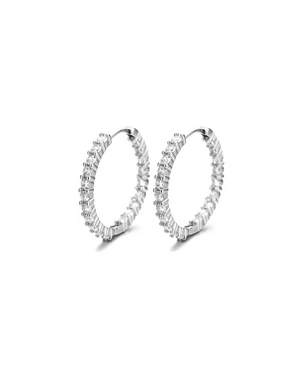 Celeste Hoops Silver