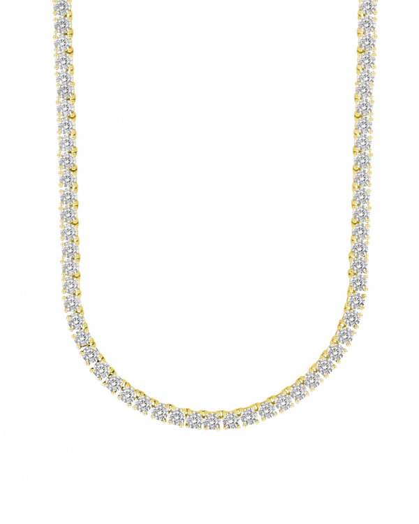 Tiara Tennis Necklace 5mm Gold
