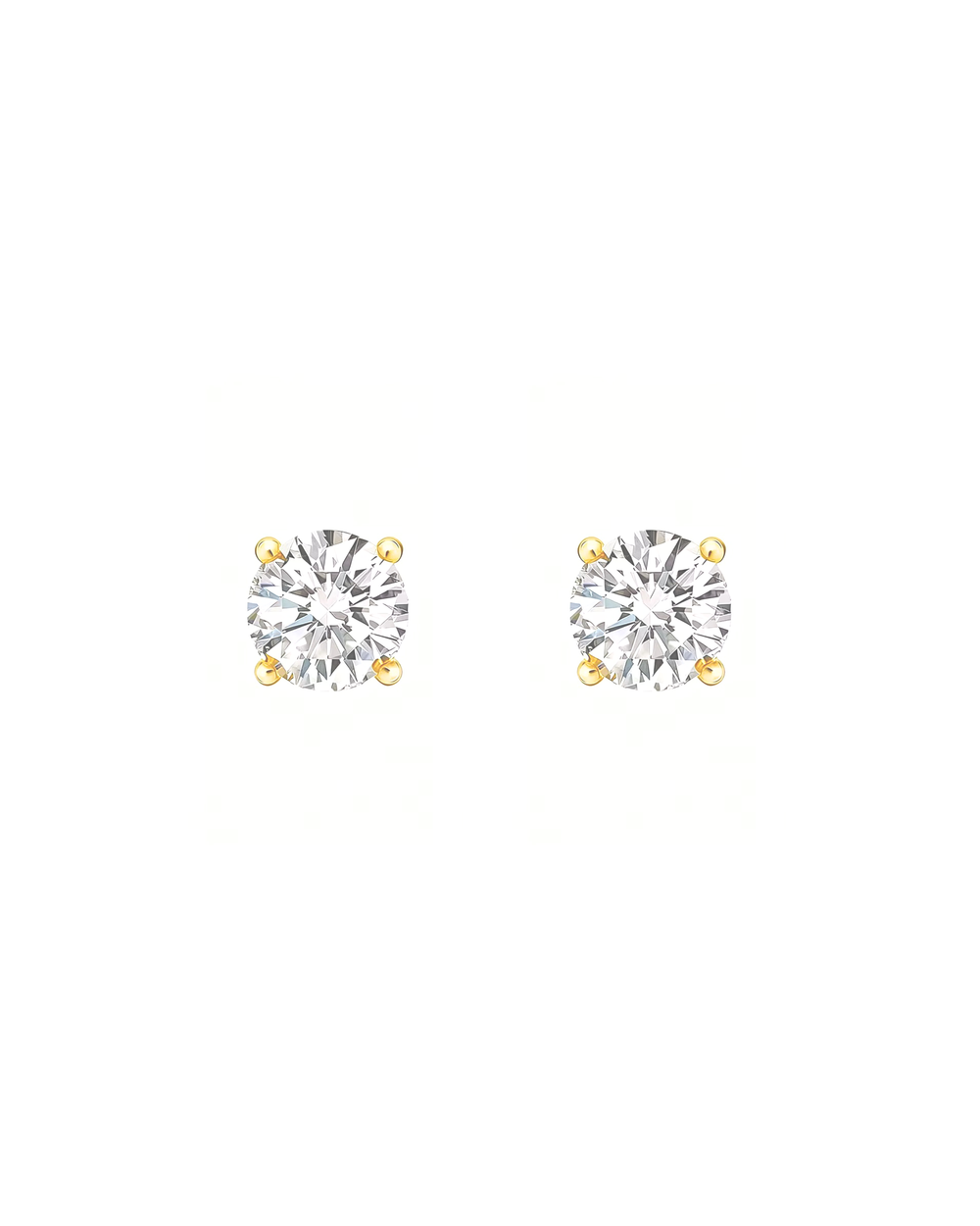 Elara Mini Stud Earrings Gold