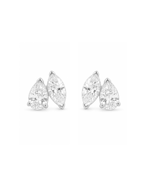 Inez Stud Earrings Silver