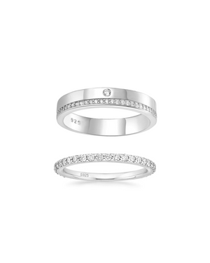 Deja, Tiffany Ring Set Silver