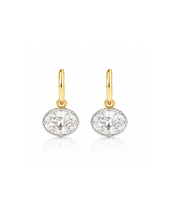 Hailey Earrings Two Tone - PREORDER 13TH NOV