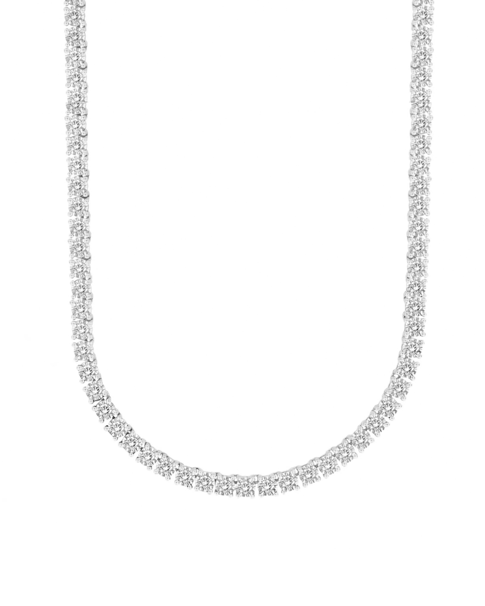 Tiara Tennis Necklace 5mm Silver