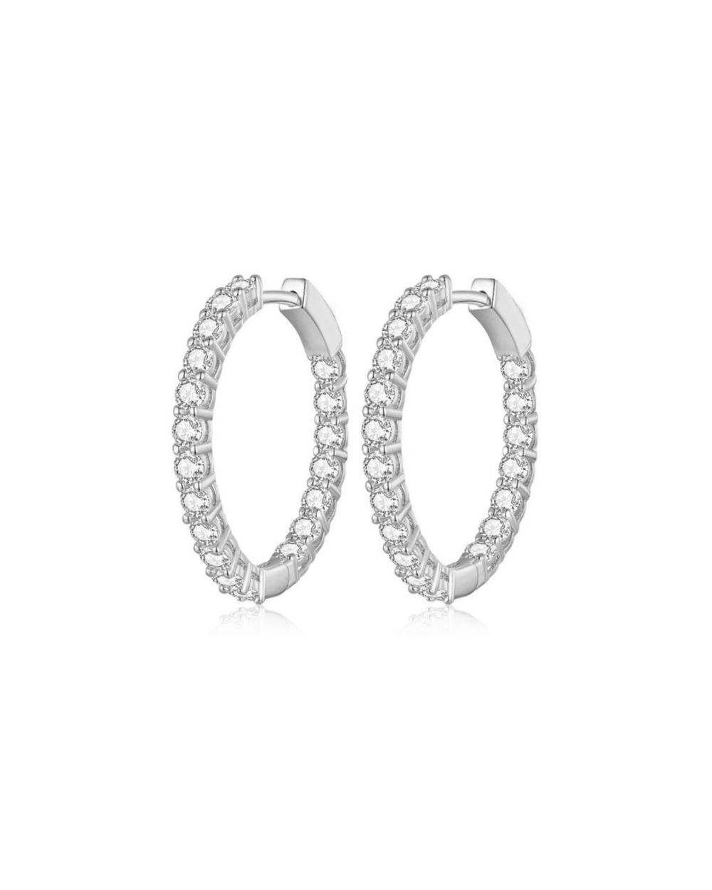 Kylie Hoops Silver