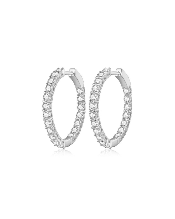 Kylie Hoops Silver