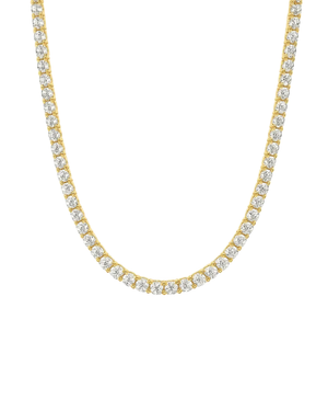 Tiffany Tennis Necklace Gold 3MM