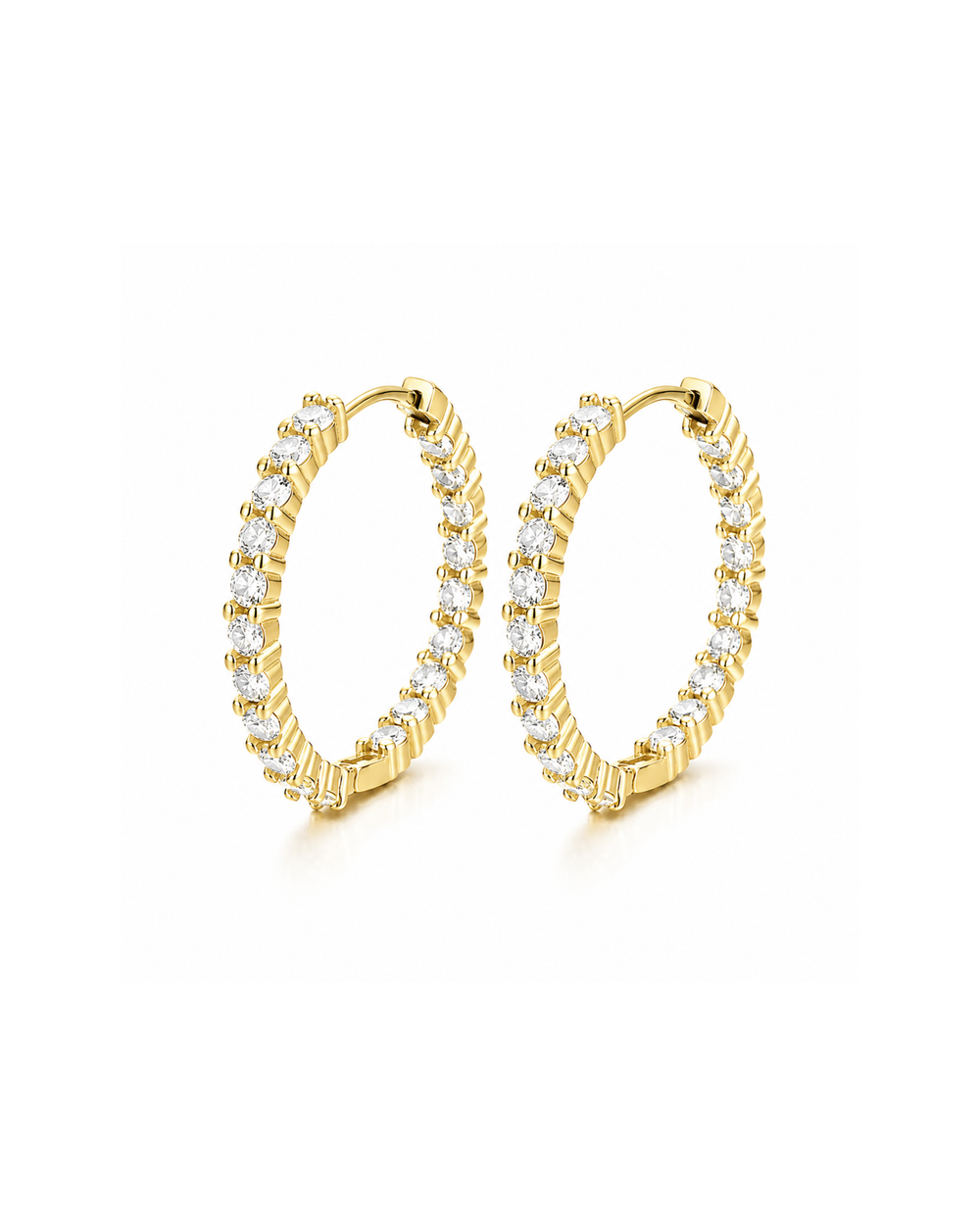 Celeste Hoops Gold
