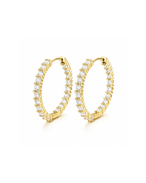 Celeste Hoops Gold
