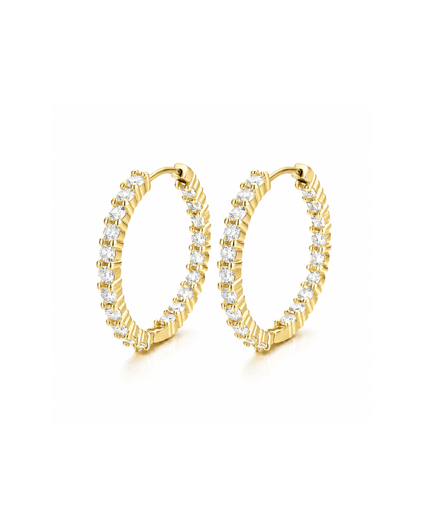 Celeste Hoops Gold