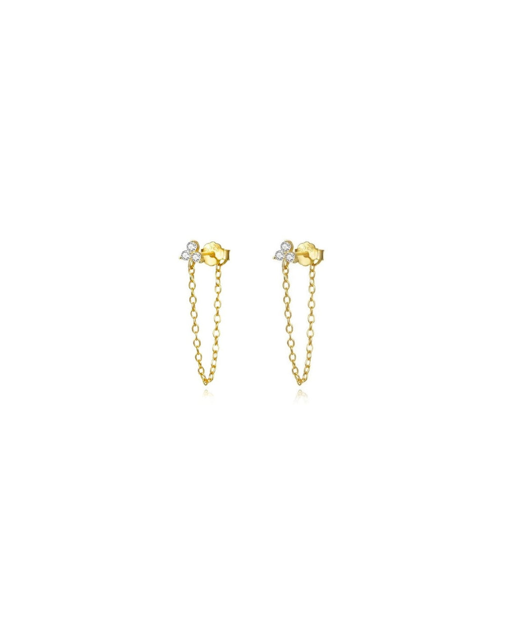 Luna Drop Chain Earrings