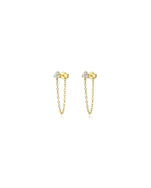 Luna Drop Chain Earrings