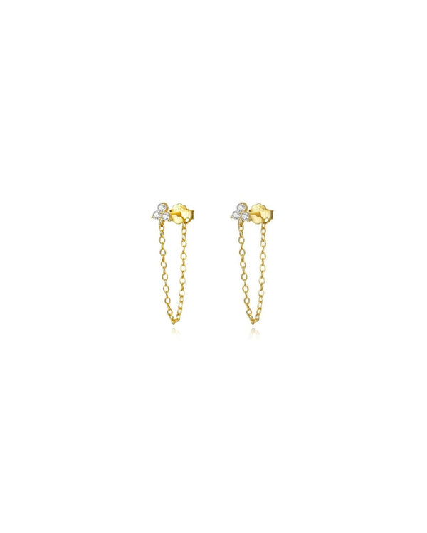 Luna Drop Chain Earrings
