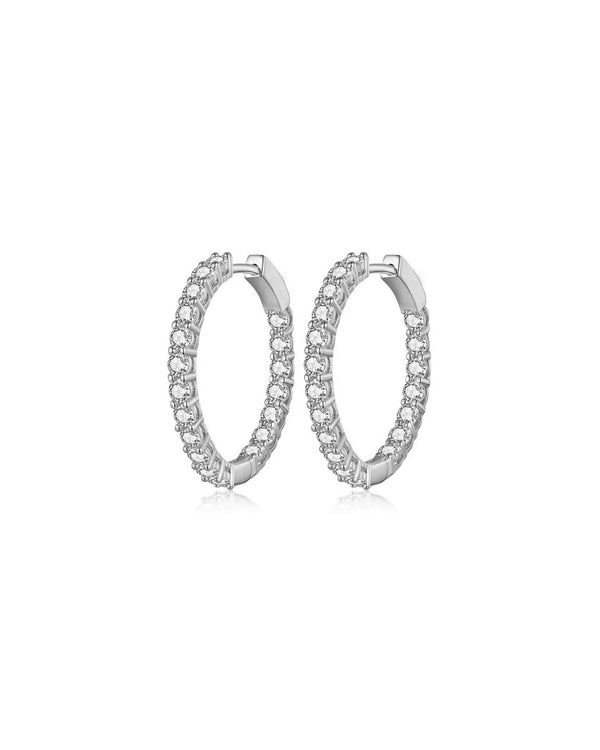 Kylie Hoops Silver