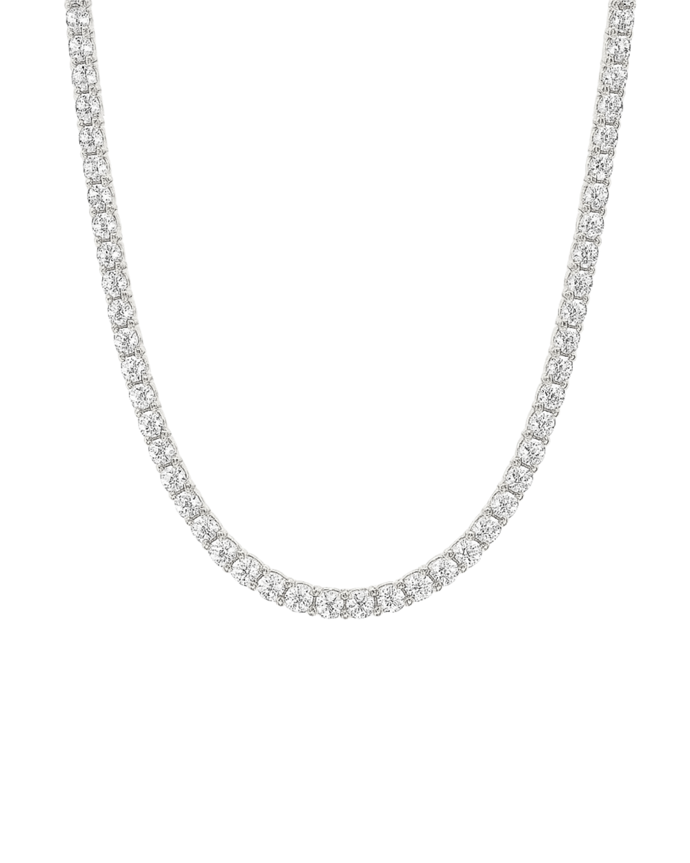 Tiara Tennis Necklace 5mm Silver