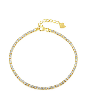 Tiffany Tennis Bracelet Gold 2MM