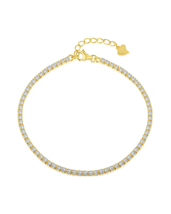 Tiffany Tennis Bracelet Gold 2MM