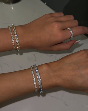 Tiffany Tennis Bracelet Gold 3MM